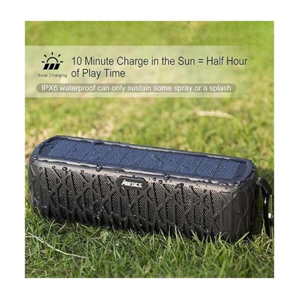 ABFOCE Altavoz solar Bluetooth portátil para exteriores_3