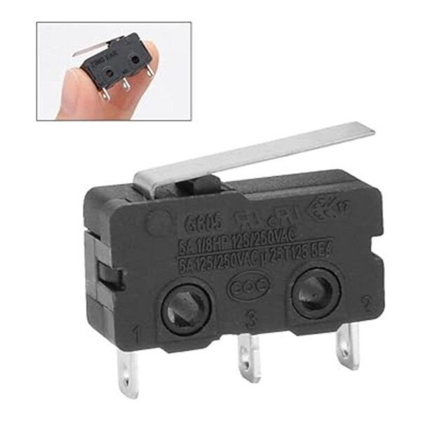 AC 125 V 5 A SPDT 1 NO 1 NC corta recta Bisagra Palanca_2