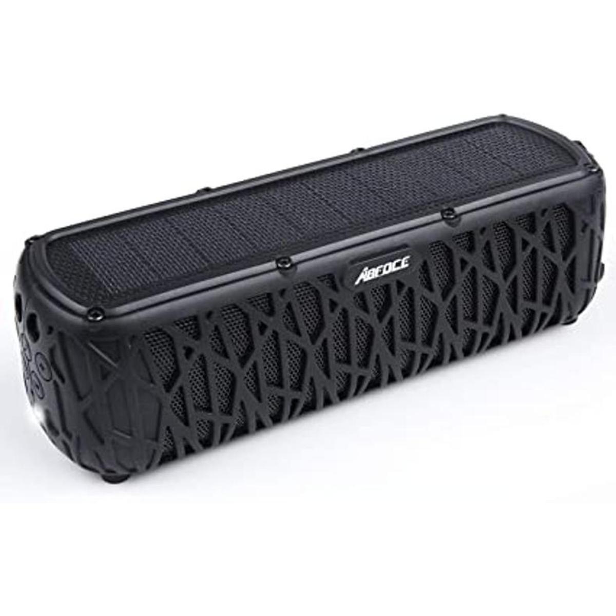 ABFOCE Altavoz solar Bluetooth portátil para exteriores