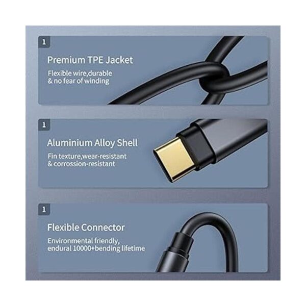 AD ADTRIP Adaptador de conector auxiliar de audio tipo C a_5