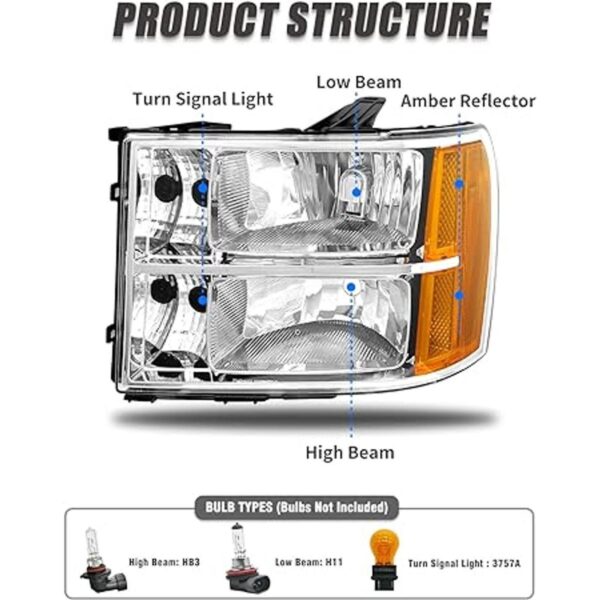 ADCARLIGHTS Para montaje de faros delanteros Sierra_4