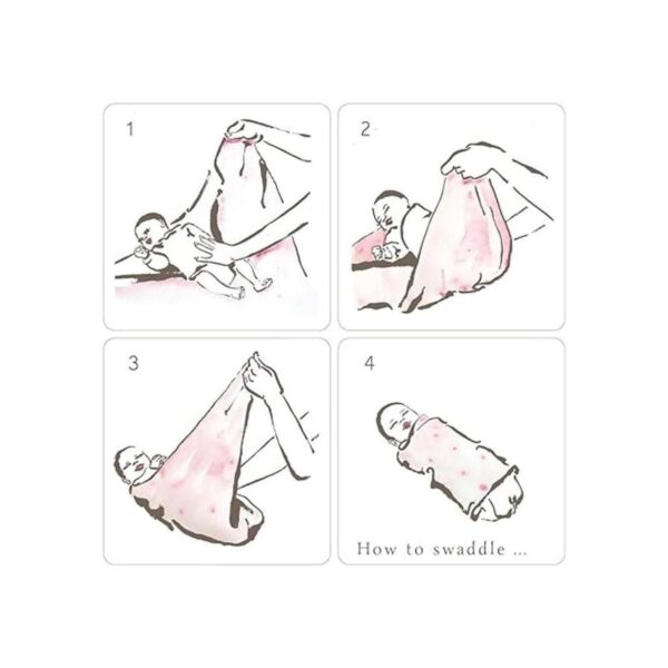 AENNE BABY Manta de muselina para envolver niños y niñas
