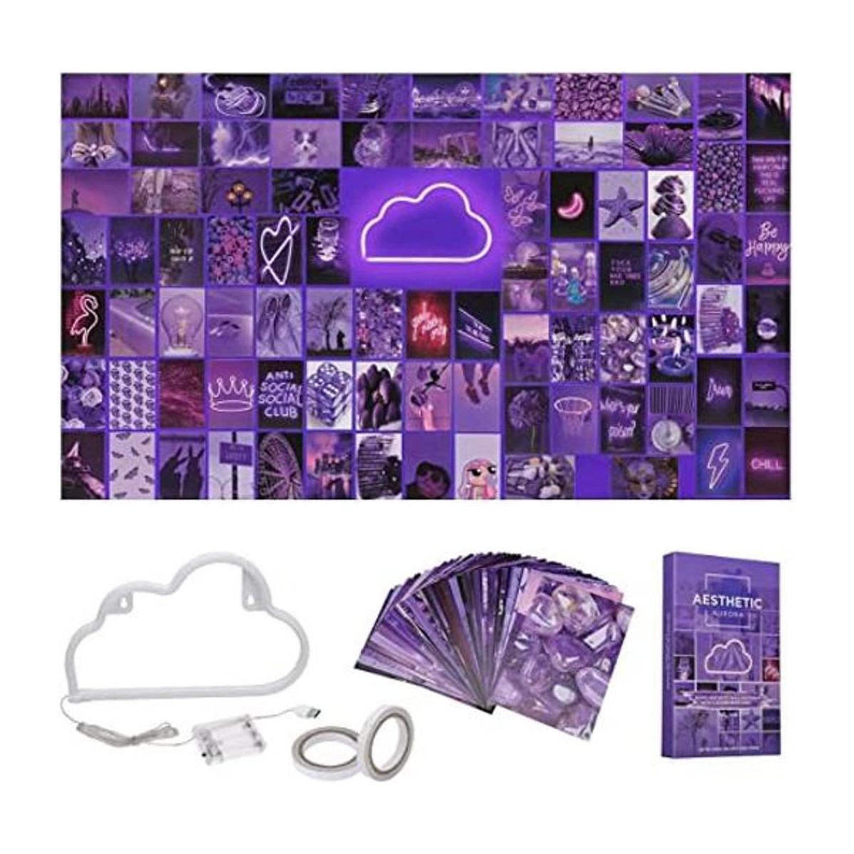AESTHETIC AURORA Kit de collage de fotos de 85 piezas de 4