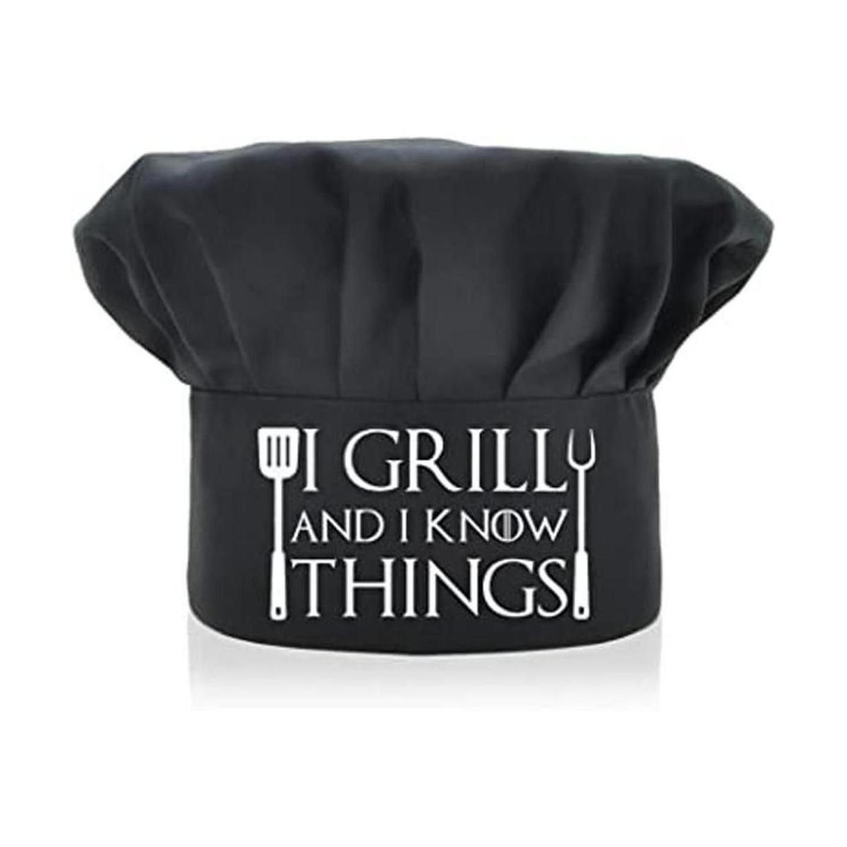 AGMdesign Sombrero de chef divertido I Grill and I Know