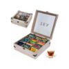 AHUONEL Organizador de caja de té 9 compartimentos caja_1