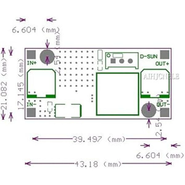AIHJCNELE Convertidor LM2596 DC a DC Buck Converter