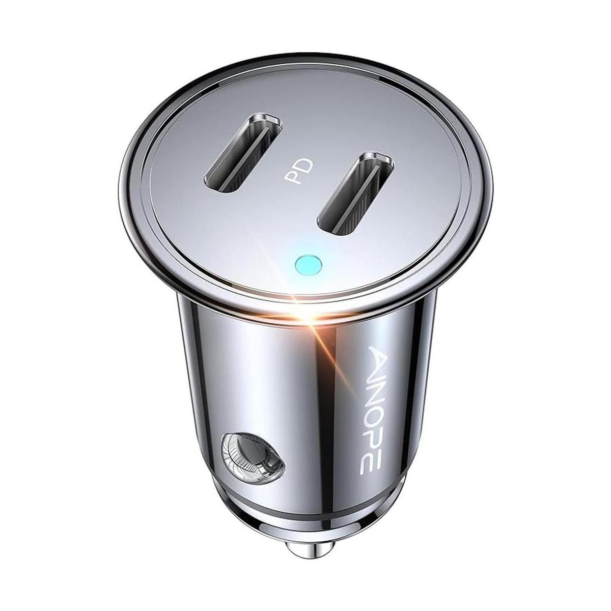 AINOPE Cargador de coche USB C cargador de coche para