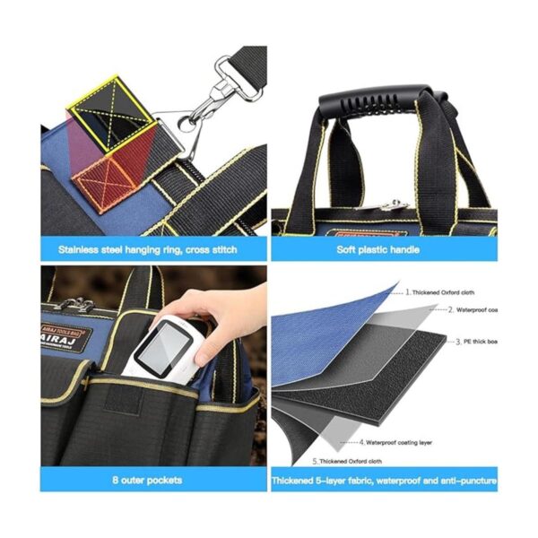 AIRAJ Bolsa de herramientas para hombre con correa de_3