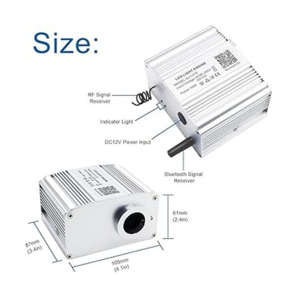 AKEPO Kit de luz musical RGBW de 10 W parpadeante doble_4