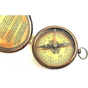 ALADEAN Brújula y relojes de sol antiguos réplica náutica_1