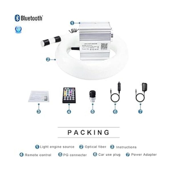 AKEPO Kit de luz musical RGBW de 10 W parpadeante cable_4