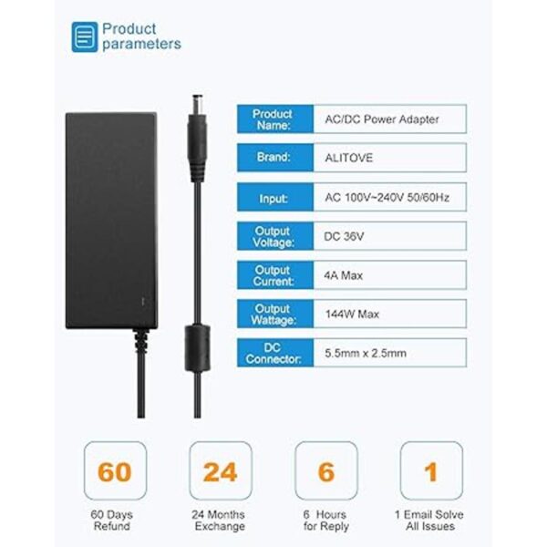 ALITOVE Fuente de alimentación de 36 V 4A 144 W CACC_2