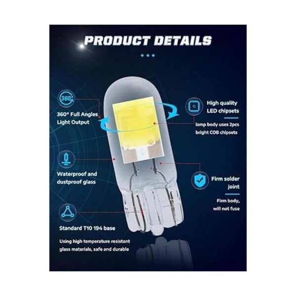 ALOPEE Paquete de 4 bombillas LED T10 ultra brillantes de_4