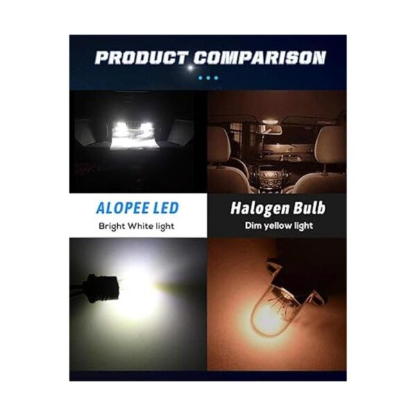 ALOPEE Paquete de 4 bombillas LED T10 ultra brillantes de_5