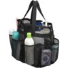 ALYER Gran bolsa de aseo de malla con compartimento