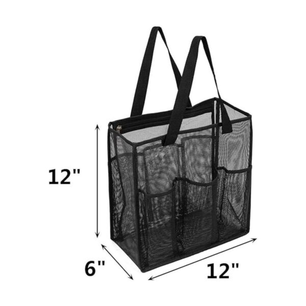 ALYER Bolsa de ducha de malla grande organizador portátil_2