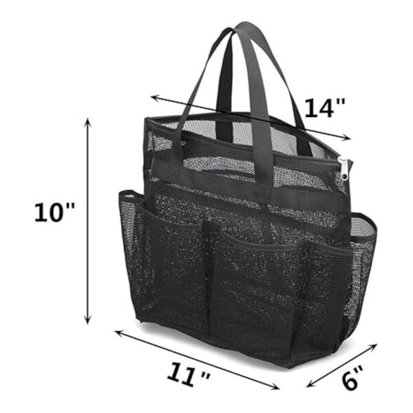 ALYER Gran bolsa de aseo de malla con compartimento