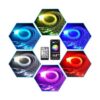 AMKI Kit de luces de cortina de fibra óptica RGBW de 16 W