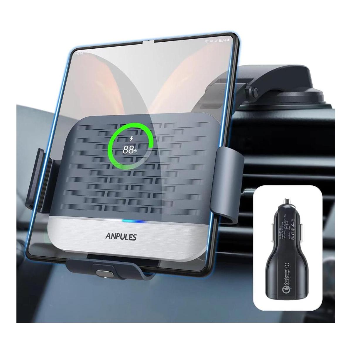ANPULES Cargador inalámbrico de coche para Galaxy Z Fold