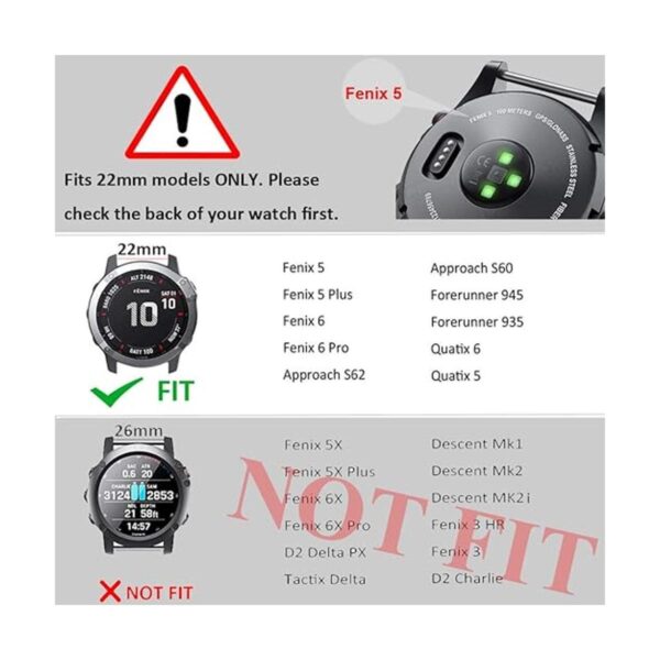 ANCOOL Correa para Garmin Fenix 5 de ajuste fácil de_2