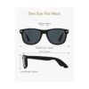 ANRRI Gafas de sol cuadradas clásicas con espejo_2