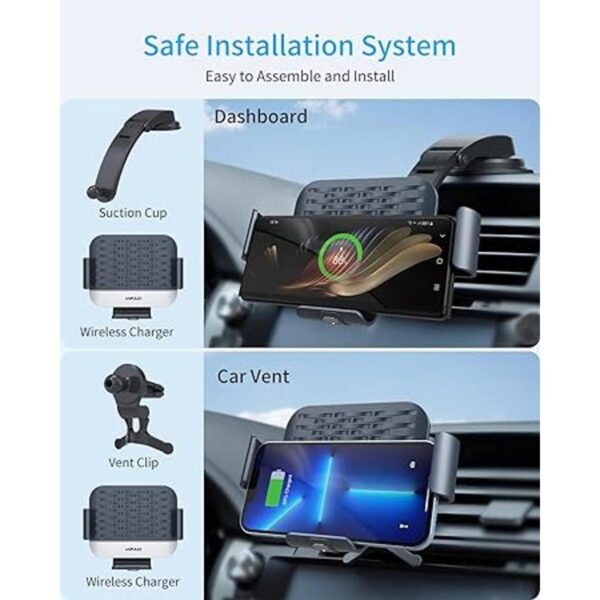 ANPULES Cargador inalámbrico de coche para Galaxy Z Fold_6