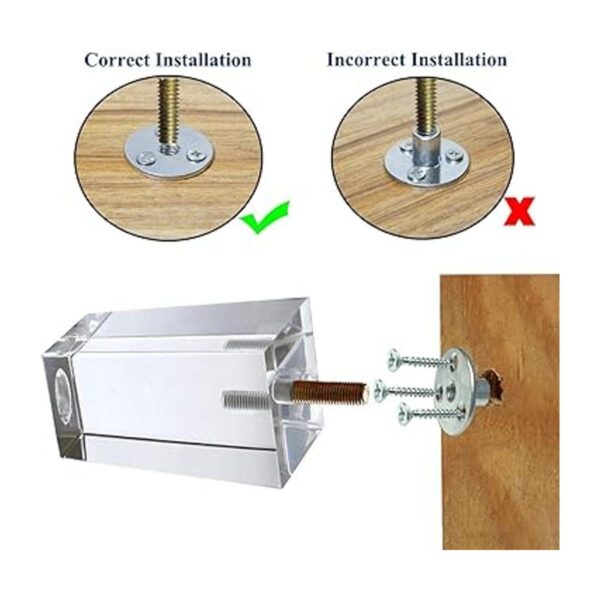 AORYVIC Muebles de acrílico pirámide de 4 pulgadas patas_2