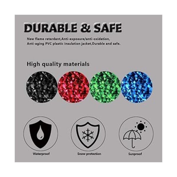 AOTOINK 66 pies 4 color 22 AWG RGB cable de extensión 4pin