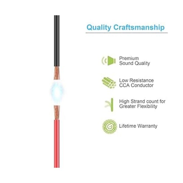 AOTORUA Cable eléctrico de conexión de cable rojo y negro_4