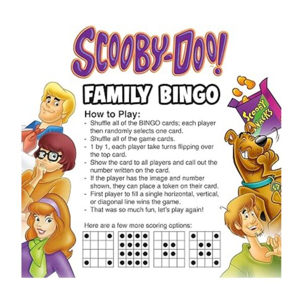 AQUARIUS Juego de bingo familiar ScoobyDoo_3