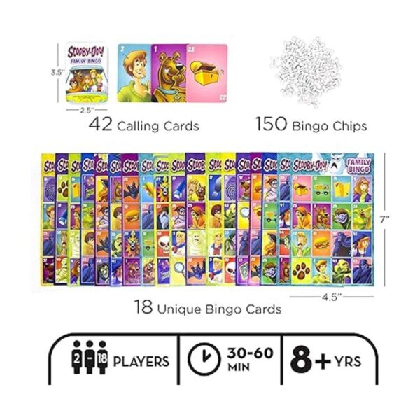 AQUARIUS Juego de bingo familiar ScoobyDoo_2