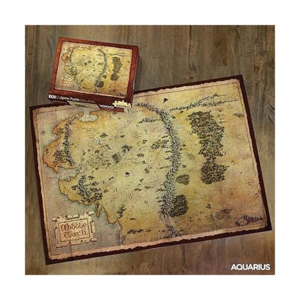 AQUARIUS The Hobbit Puzzle de mapa rompecabezas de 1000_3