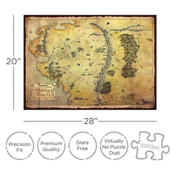 AQUARIUS The Hobbit Puzzle de mapa rompecabezas de 1000_2