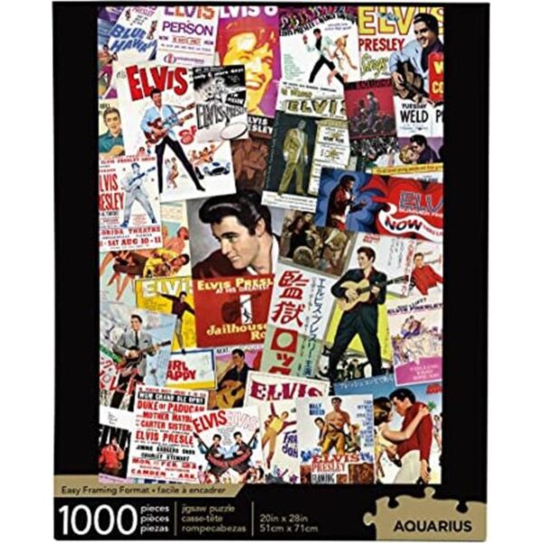 AQUARIUS Elvis Movie Poster Collage Puzzle rompecabezas_1