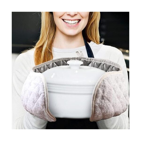ARCLIBER Double Mitts Heat Resistant Potholder Double Oven_6