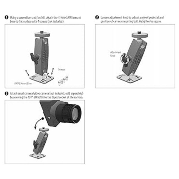 ARKON Pedestal de montaje en pared resistente de 4_4