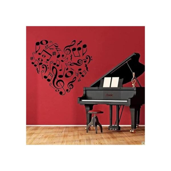 ARTTOP Calcomanías de pared para notas musicales notas