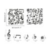 ARTTOP Calcomanías de pared para notas musicales notas