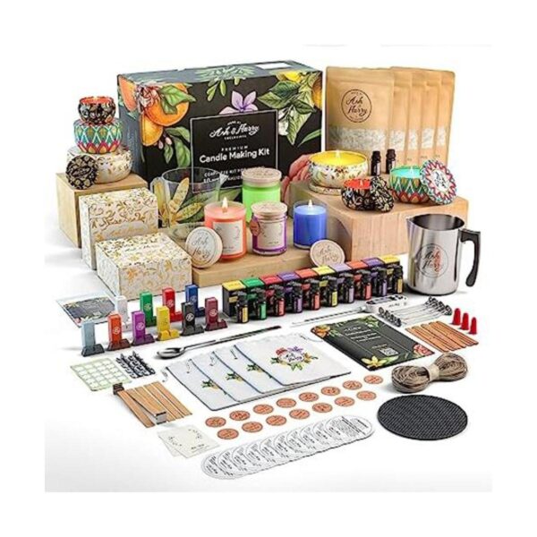 ASH HARRY Kit de fabricación de velas prémium con sede_1