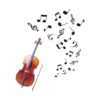 ARTTOP Calcomanías de pared para notas musicales notas
