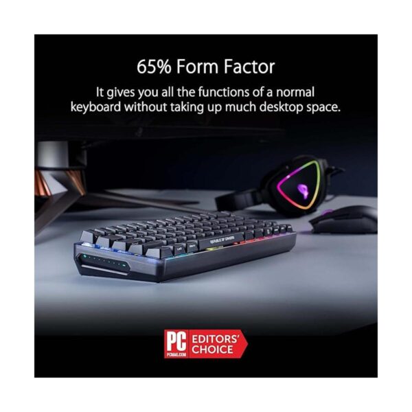 ASUS ROG Falchion Teclado inalámbrico 65 mecánico para