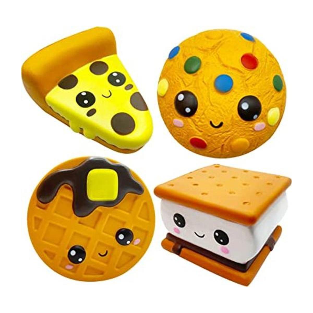 ASMFUOY Slow Rising 4 piezas Smore Squishies bonito