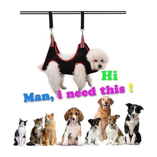 ATODJCX Hamaca de aseo para perros y mascotas bolsa de