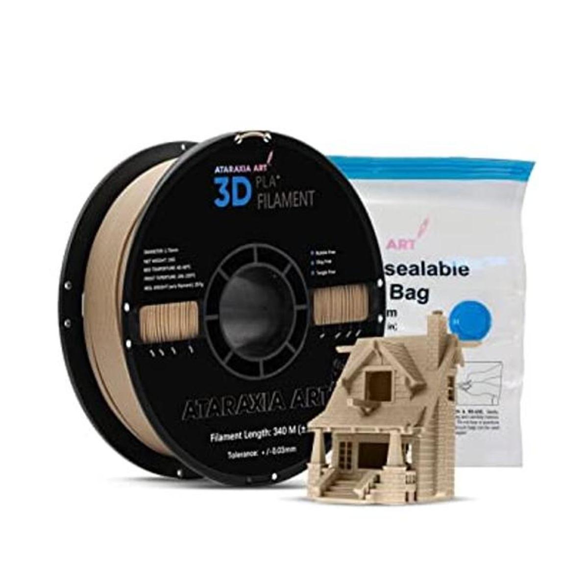 ATARAXIA ART Filamento de madera PLA para impresora 3D