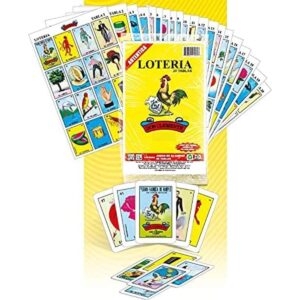 AUTENTICA Loteria Bingo mexicano Set 20 tabletas colorida_1