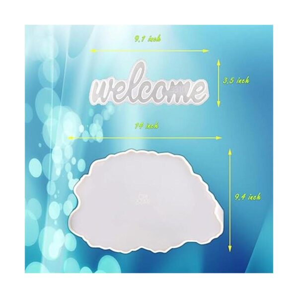 ATYUSVIC Letts Resin Welcome Front Door Sign Molde de_2