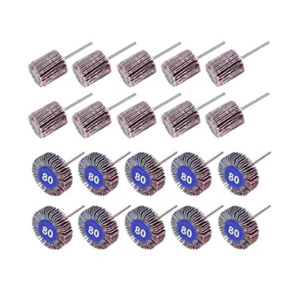 AUTOTOOLHOME 20 lijadoras abrasivas de rueda de solapa 80_1