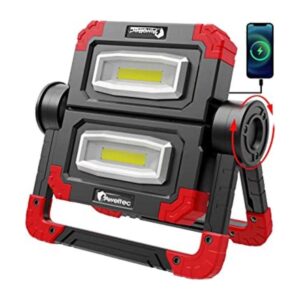 AWELTEC Luz de trabajo LED recargable 2 COB de 2000_1