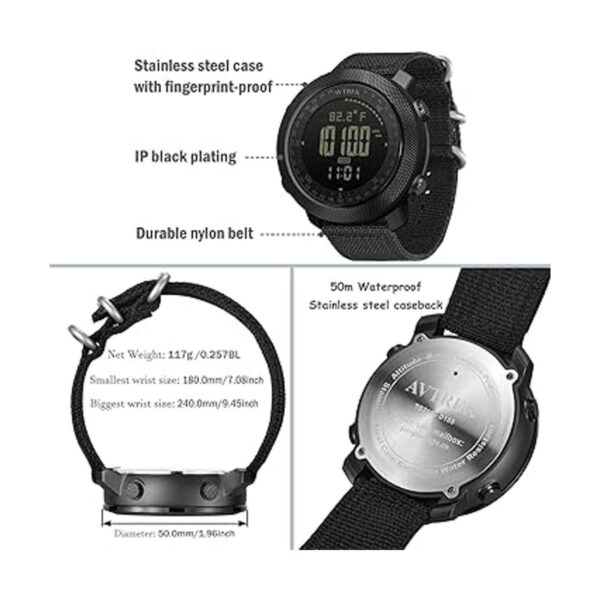 AVTREK Relojes deportivos digitales de senderismo para_4