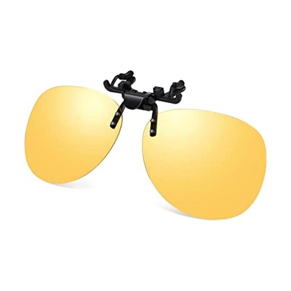 AVIATOR lentes de sol plásticos amarillos con visión